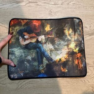 Brand new Street Guitar Player Art Picture‎ on Stretched Canvas mouse pad   Took
